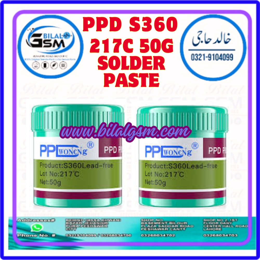 PPD S360 217C Lead-Free Solder Paste - BGA Soldering Flux &amp; Paste | Best Price in Pakistan | BilalGSM BGA SOLDERING FLUCKS AND BGA PASTE